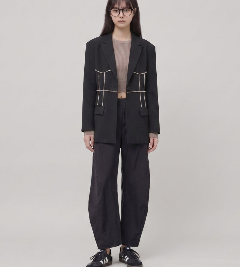 Crystal detail black jacket
