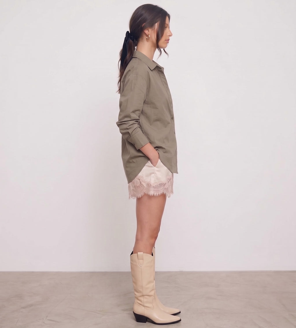 Long sleeve brown shirt