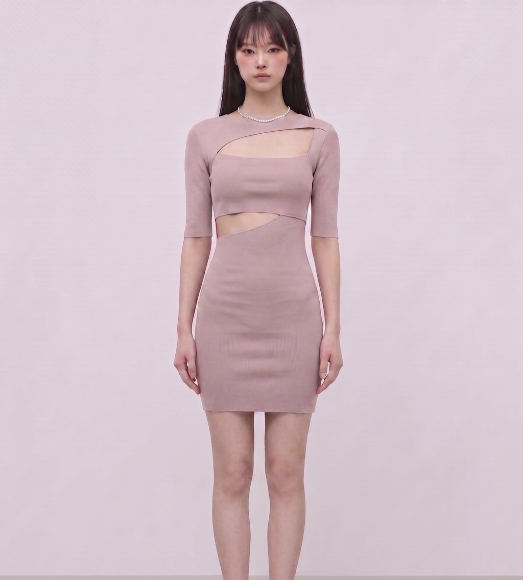 Cut-out mini dress