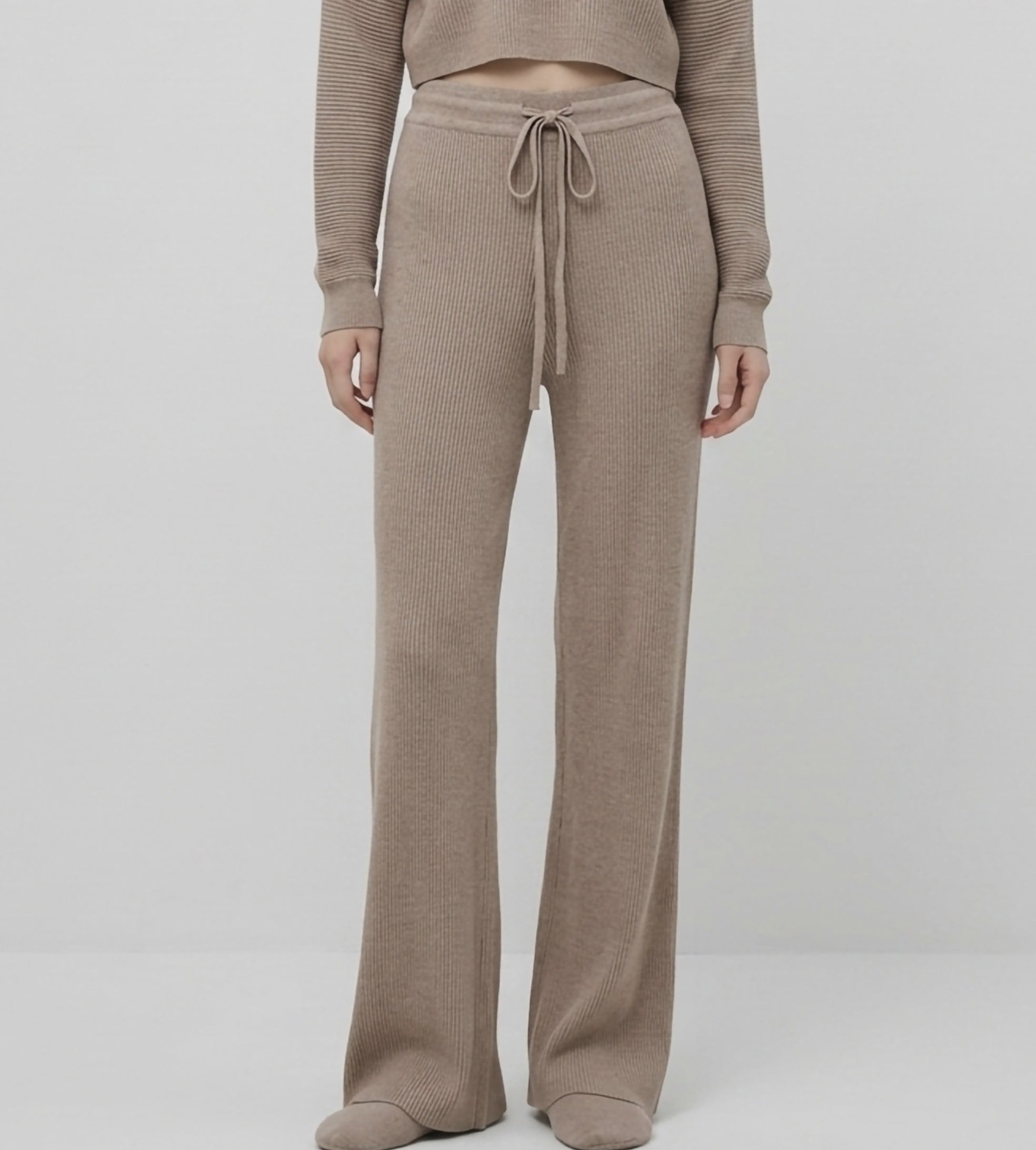 Rib sweater knit  pant