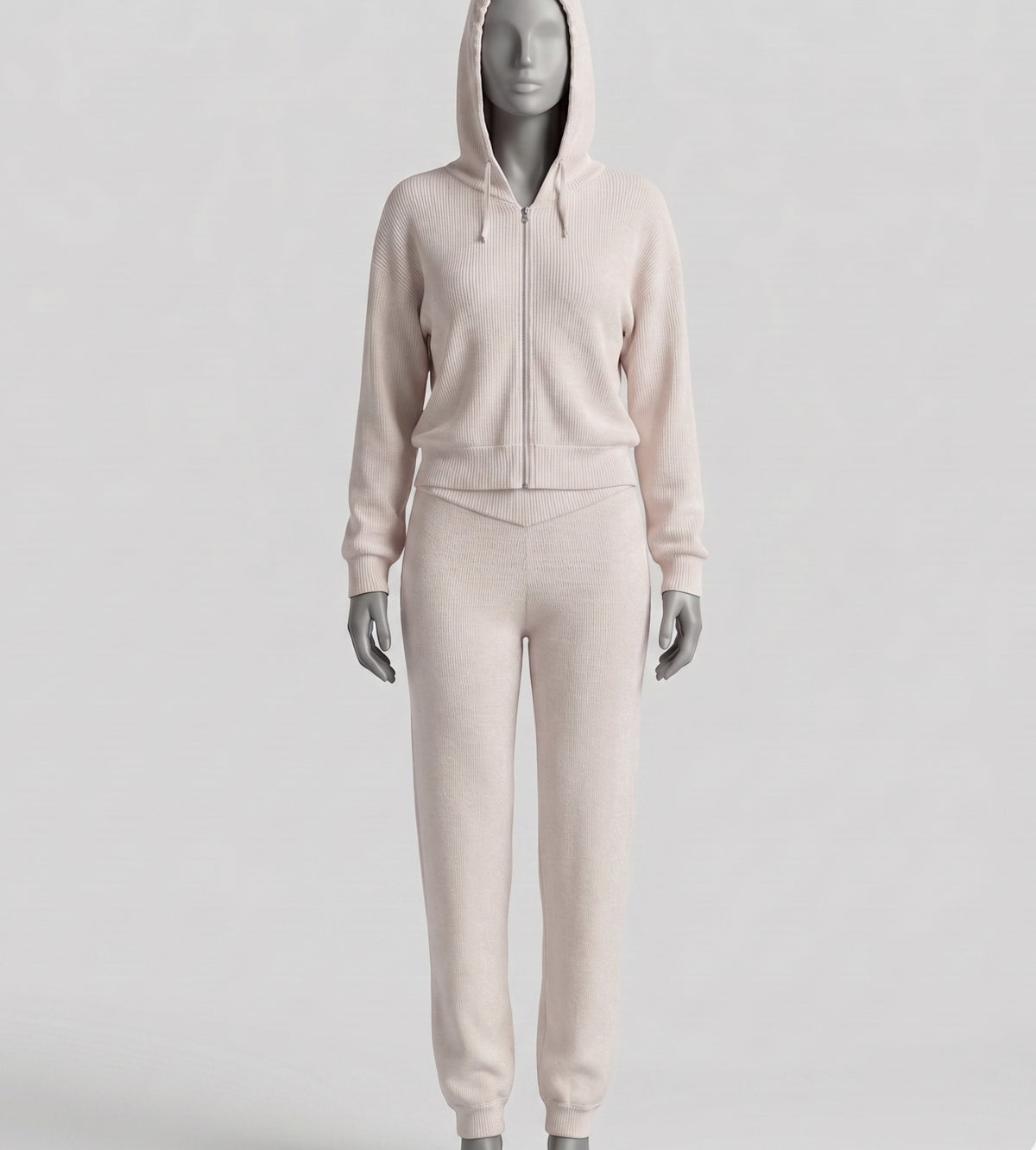 Sweater rib hoodie