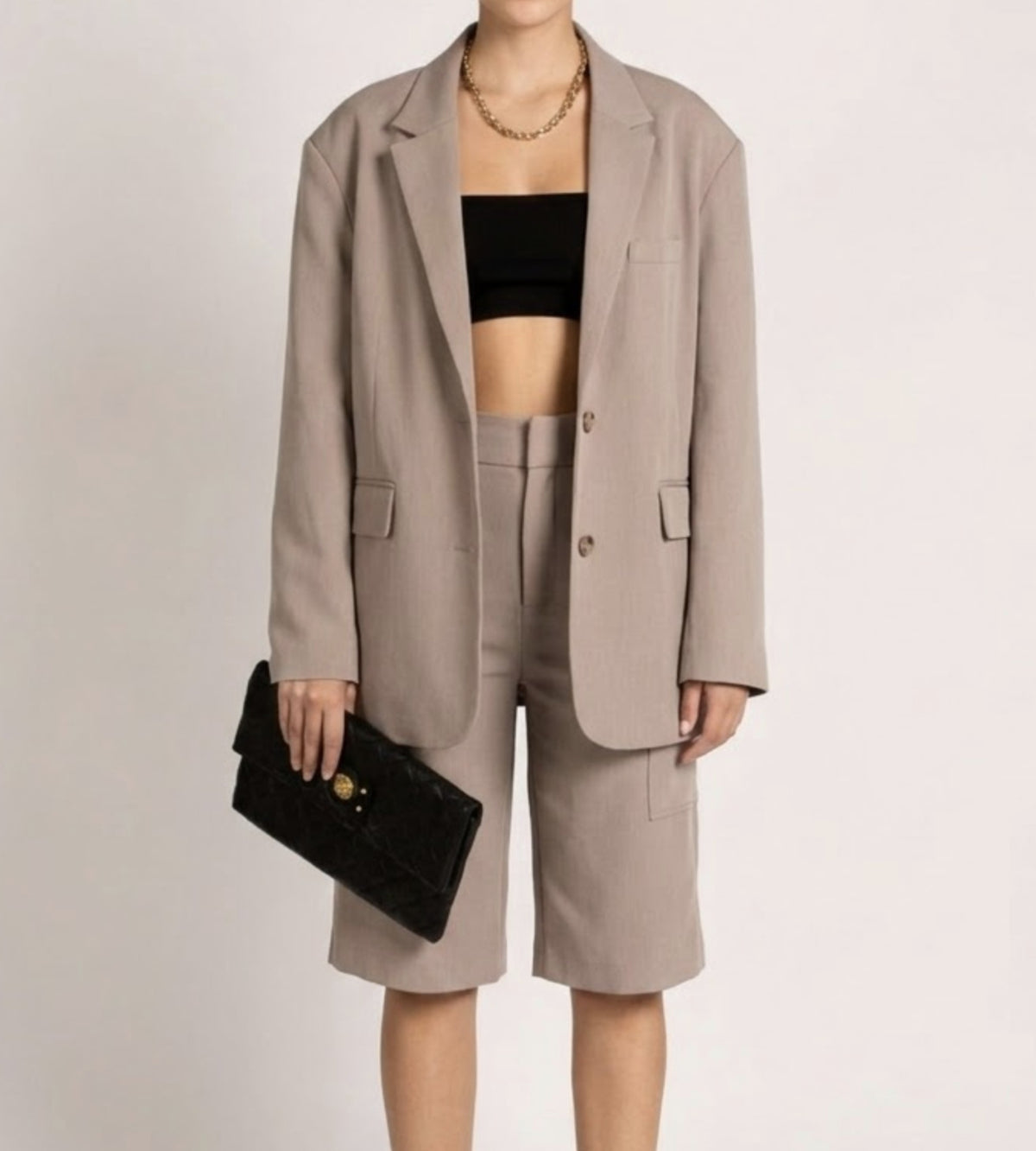 Oversized boyfriend fit jacket