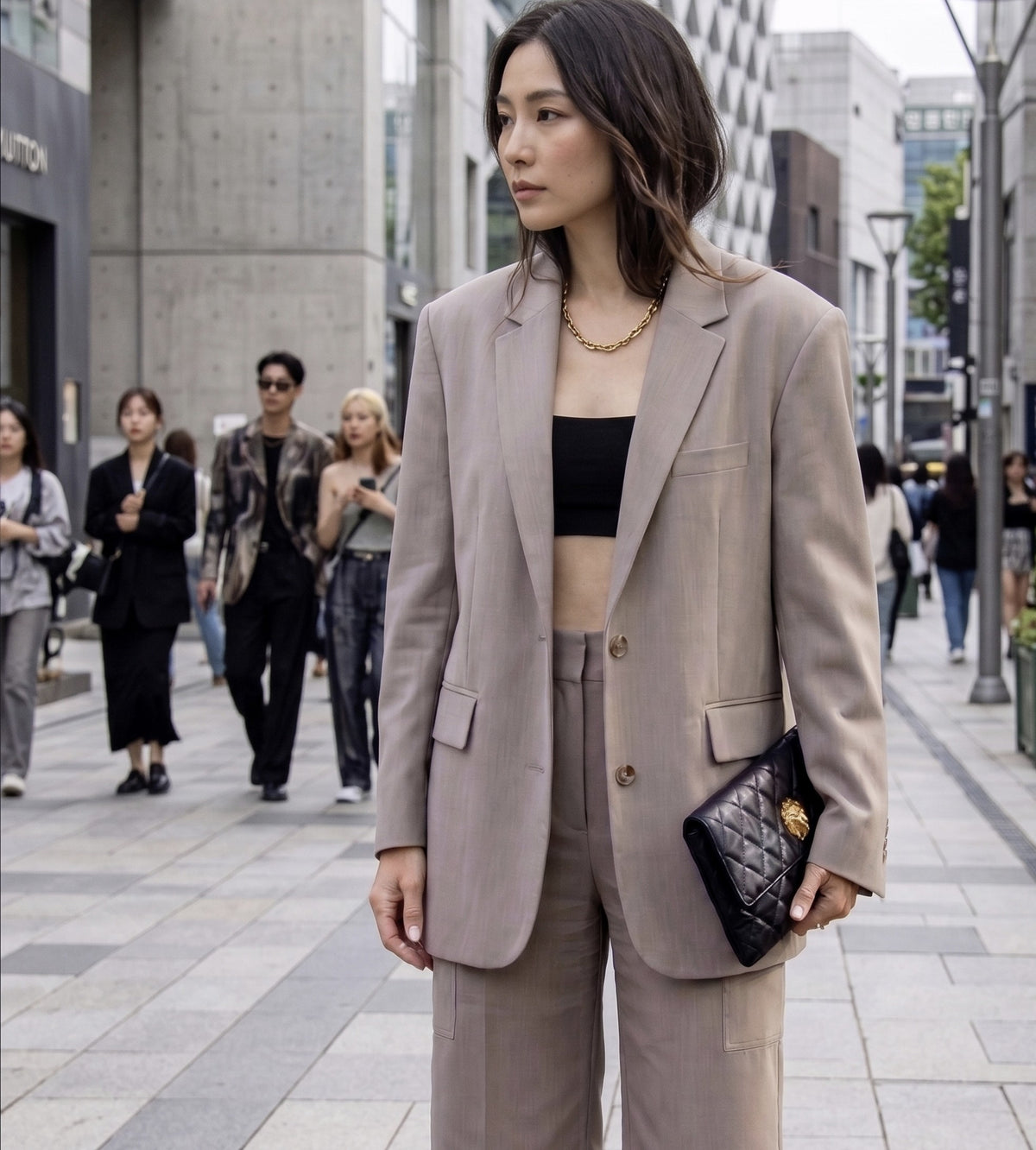 Oversized boyfriend fit jacket