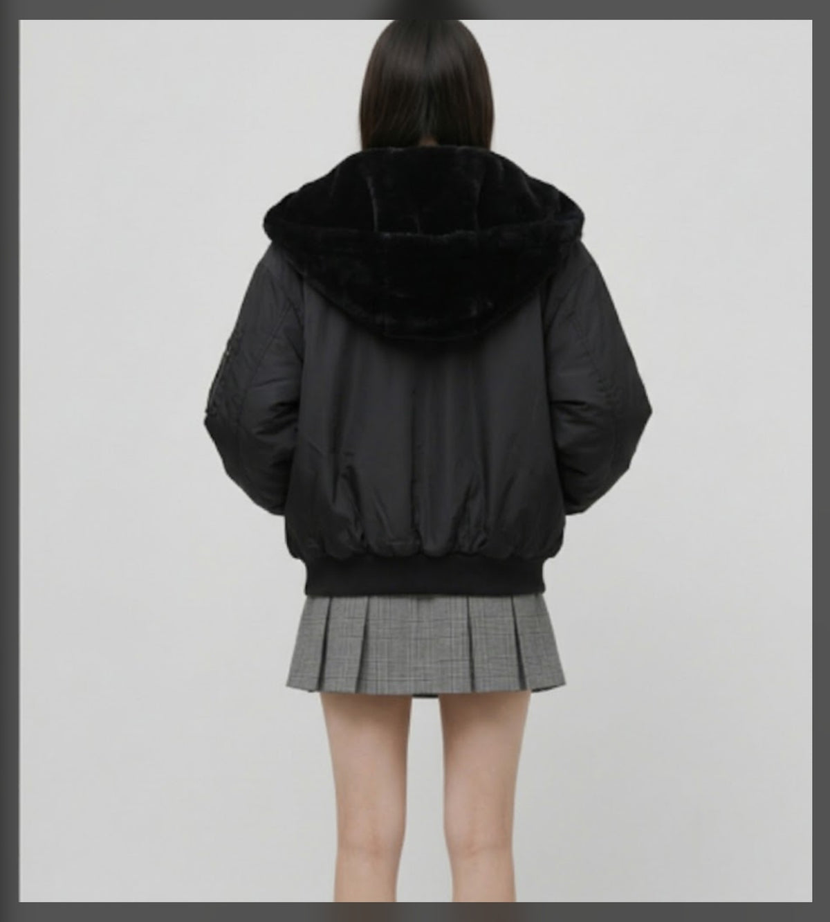 Reversible bomber jacket