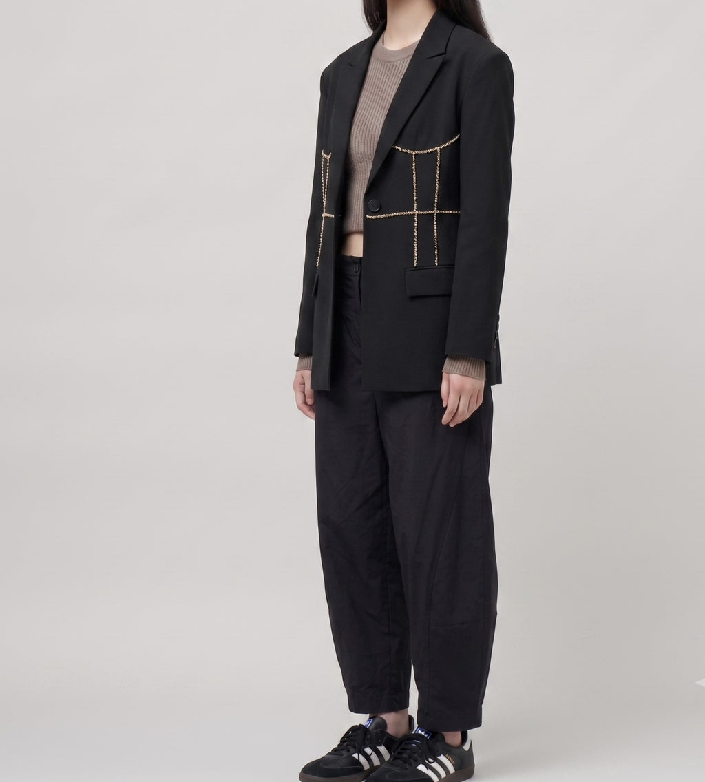 Crystal detail black jacket