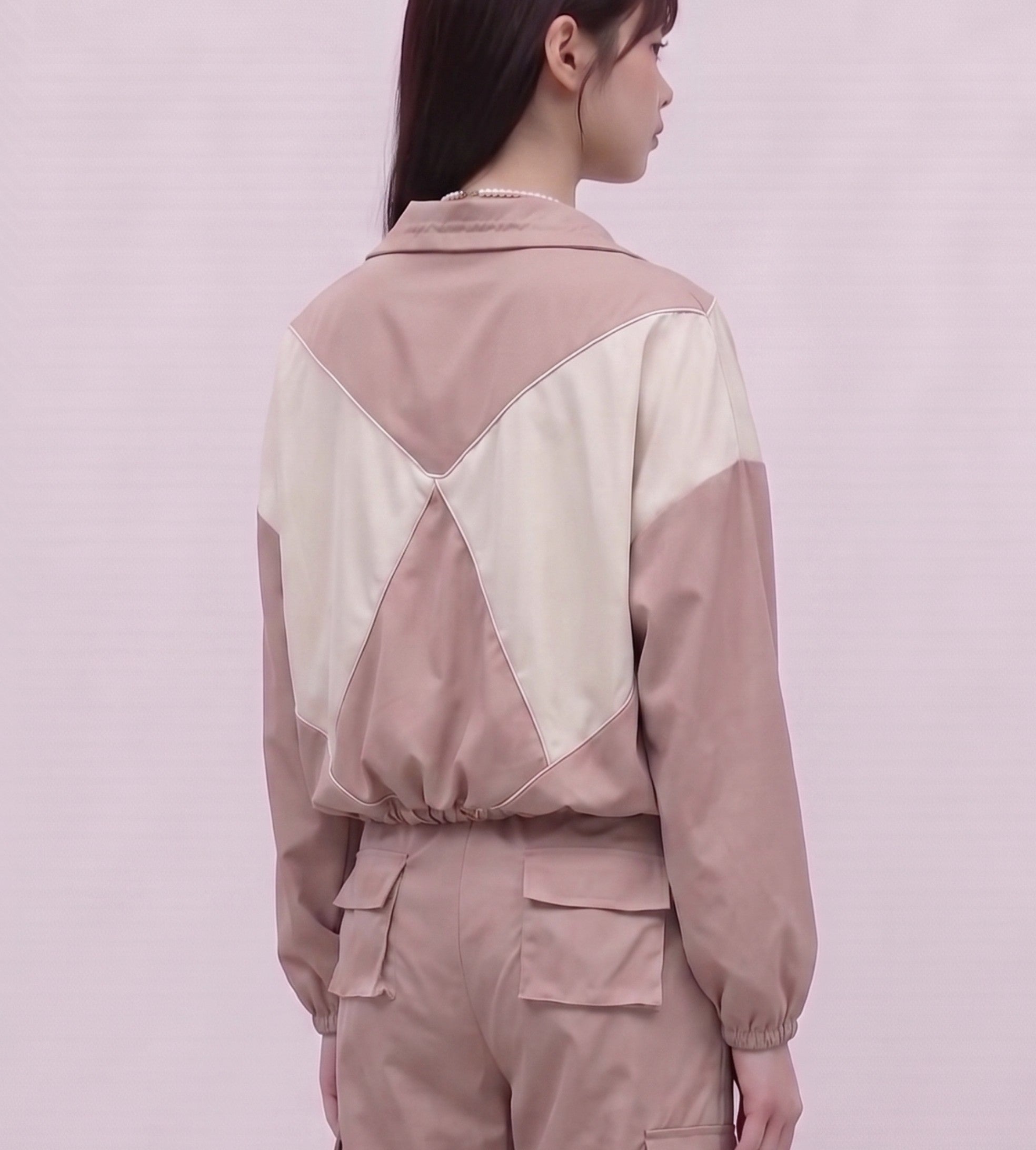 Color block sporty jacket