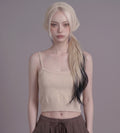 Sweater knit tang top