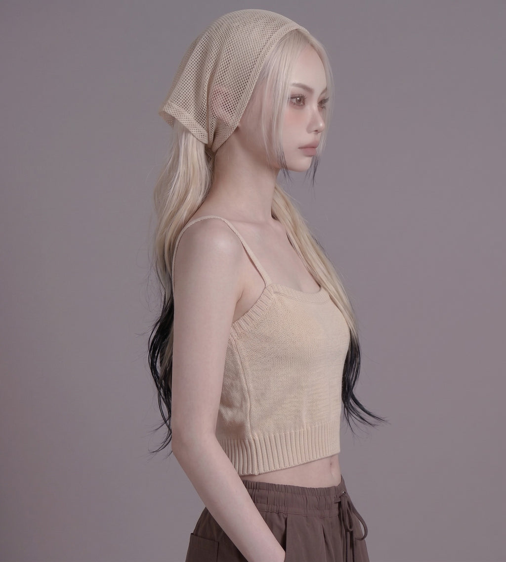 Sweater knit tang top