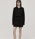 Button detail sweater jacket