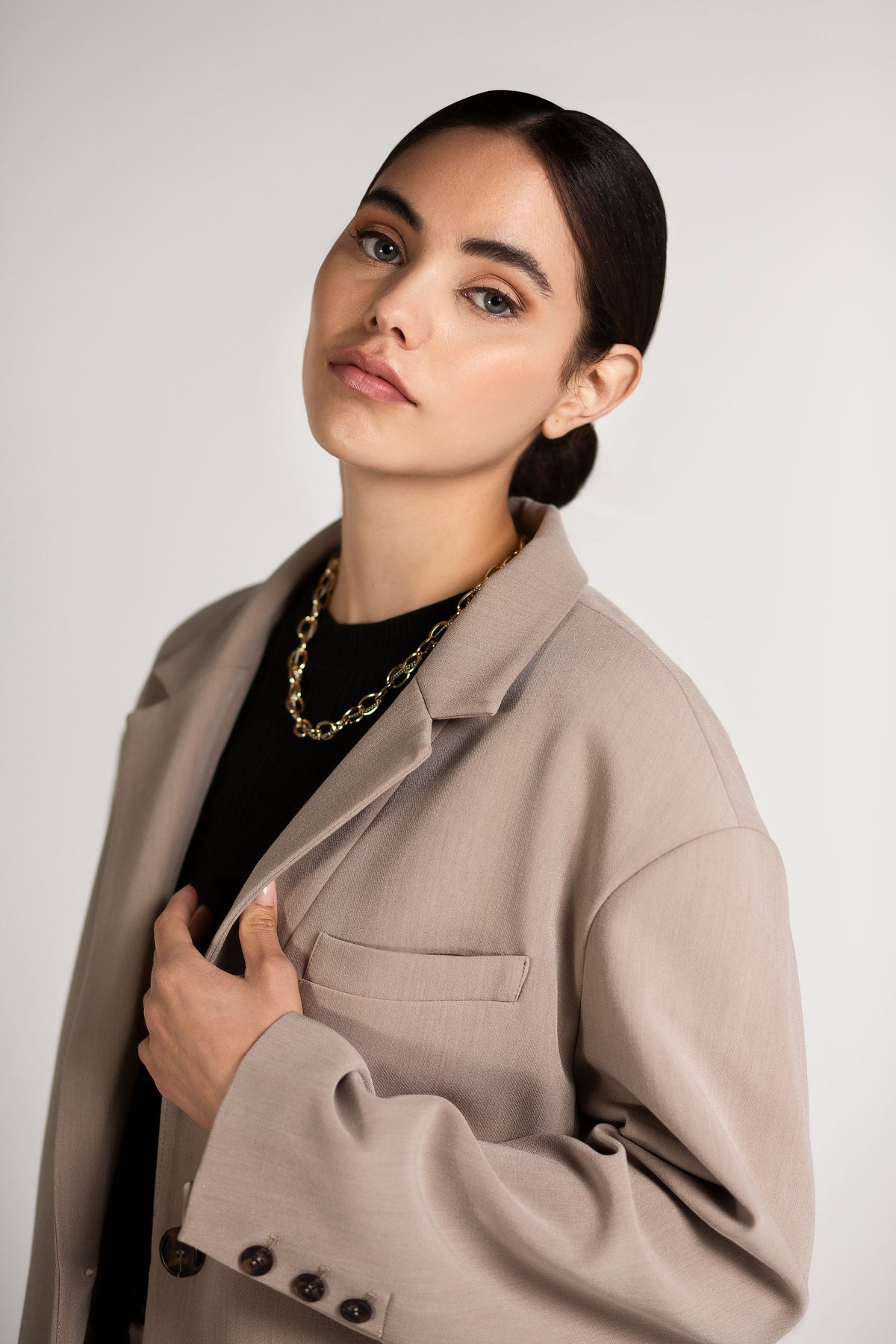 Oversized boyfriend fit jacket