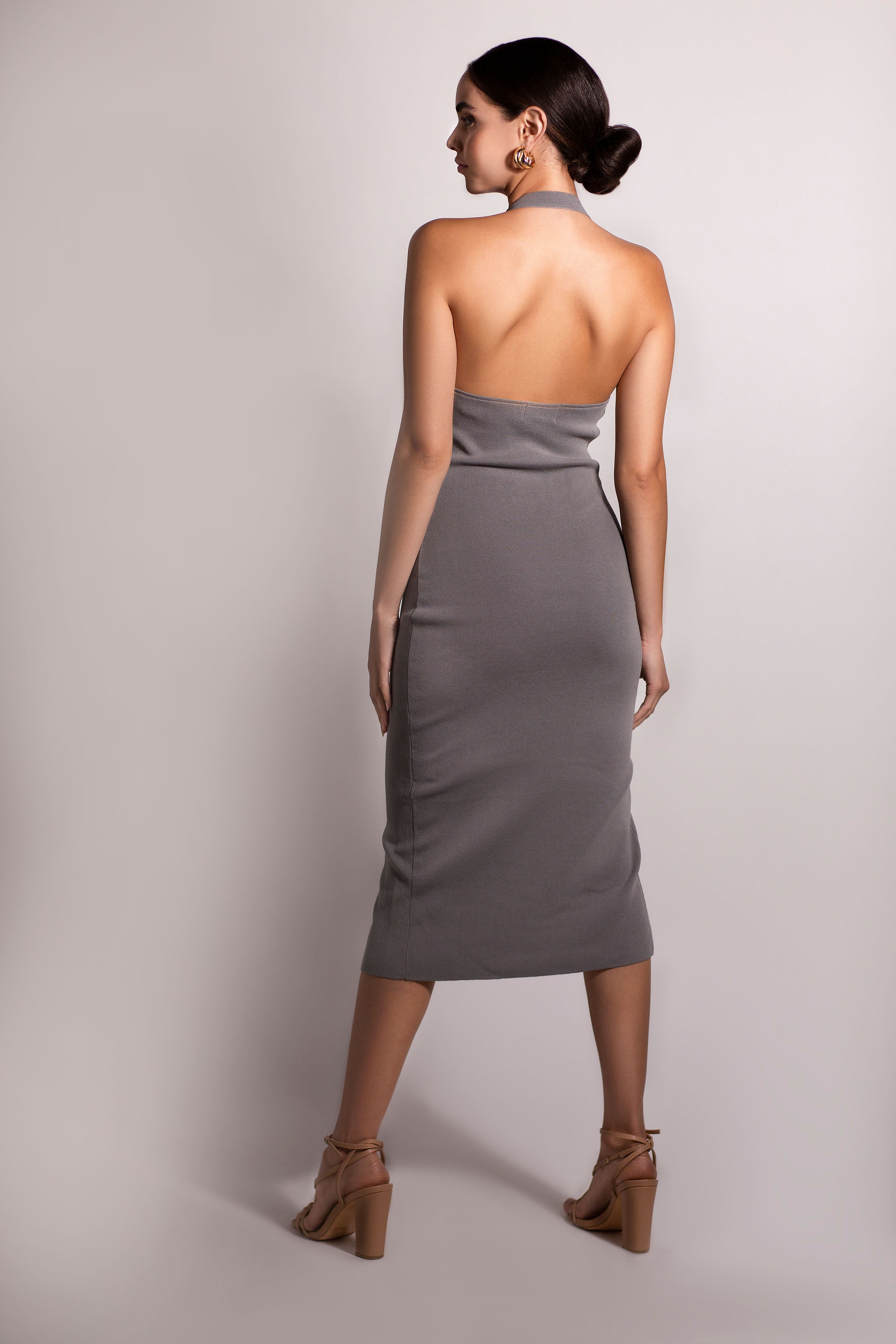 Halter Knee Length Dress